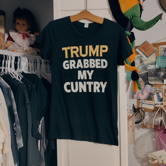 Liberal political baby tee anti  trump my body my choice women's rights BE BOLD - Picture 6 of 8